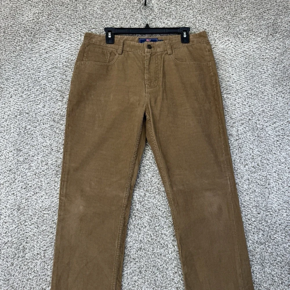 Vineyard Vines Corduroy Pants Men's 32x30 Brown The‎ 5 Pocket Pant Preppy Cotton